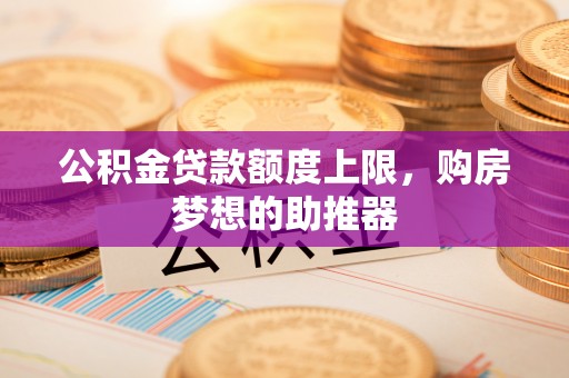 博尔塔拉公积金贷款额度上限，购房梦想的助推器